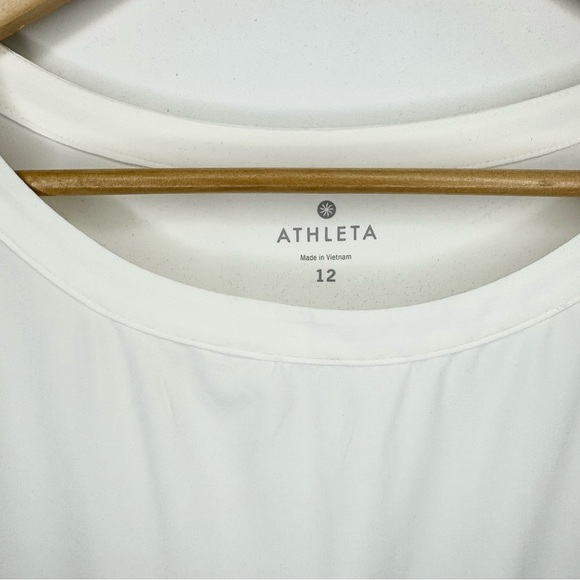 NWT Athleta Perfect Petal Dress White Dove White Size 12 Sporty Casual Athletic - Picture 5 of 9
